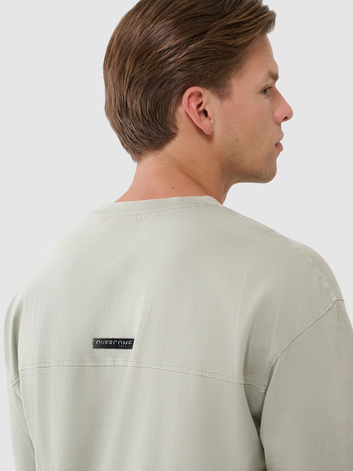 T-shirt oversize gładki męski