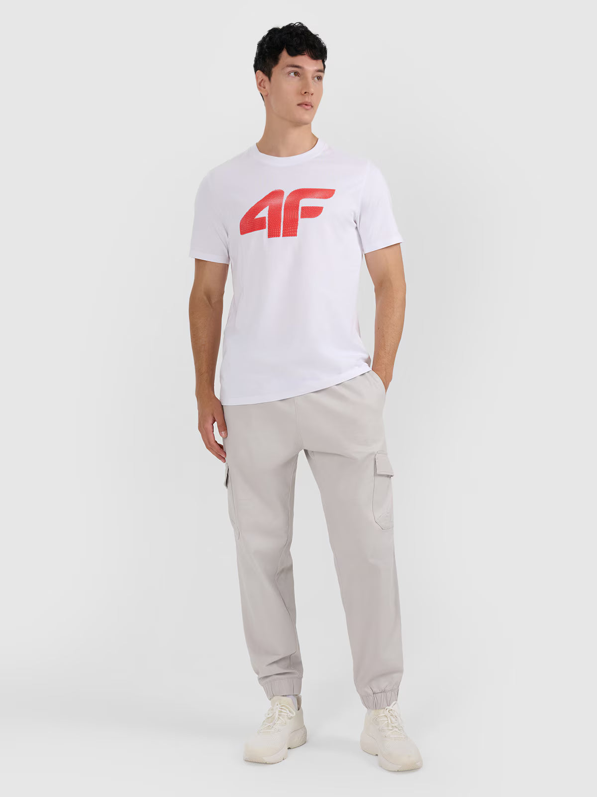 T-shirt regular z nadrukiem męski
