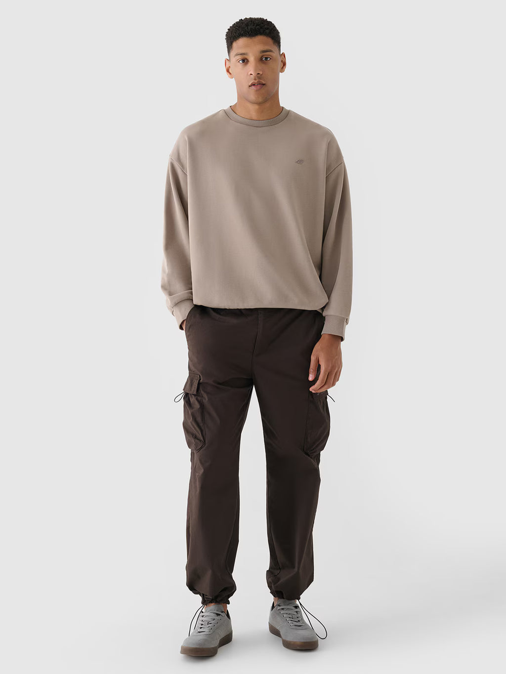 Spodnie casual parachute cargo męskie