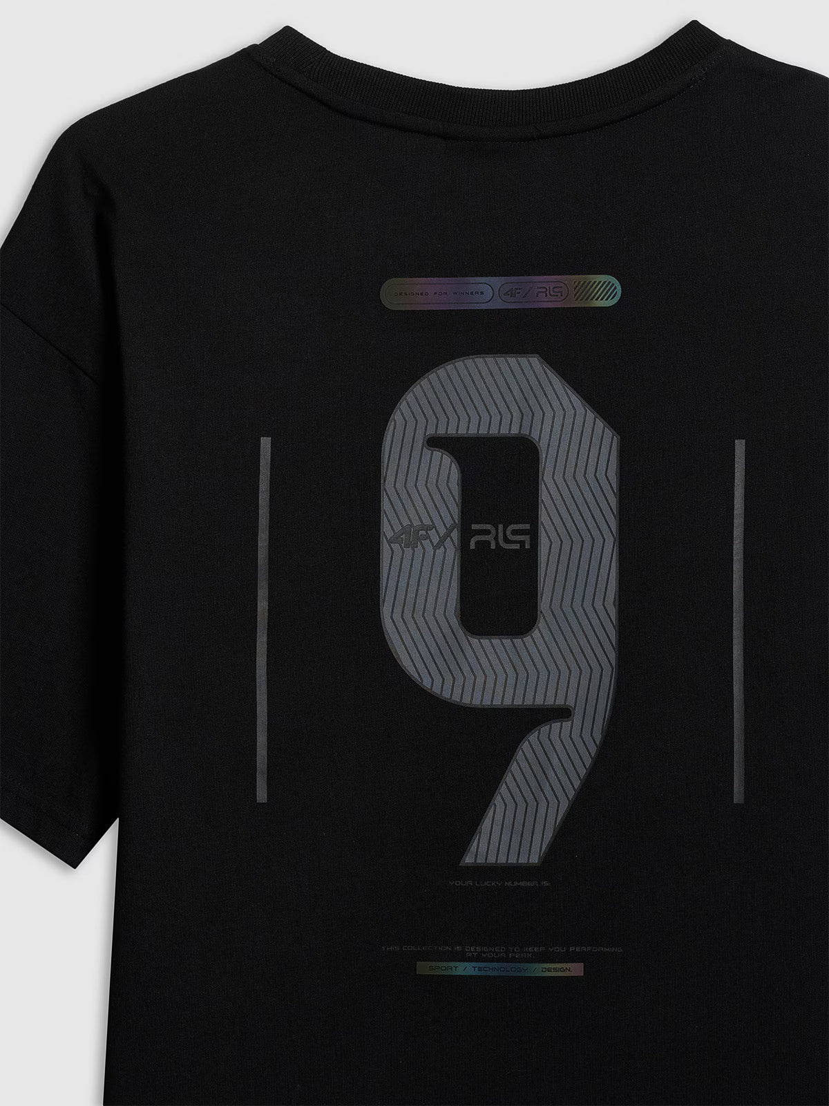 T-shirt loose z nadrukiem męski 4F x Robert Lewandowski