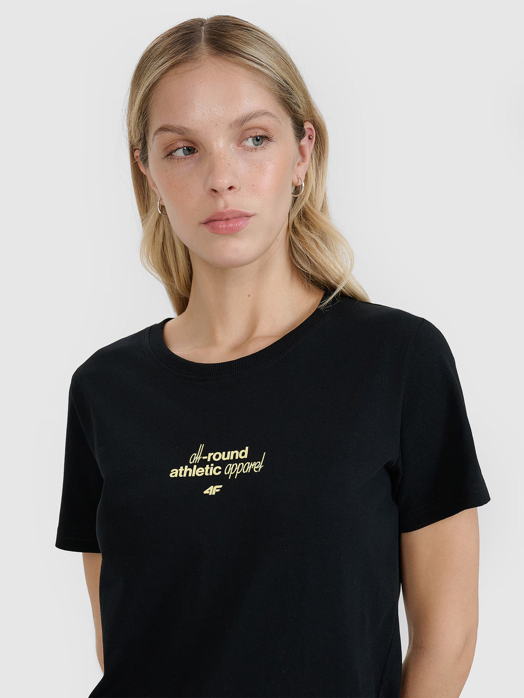 T-shirt regular z nadrukiem damski