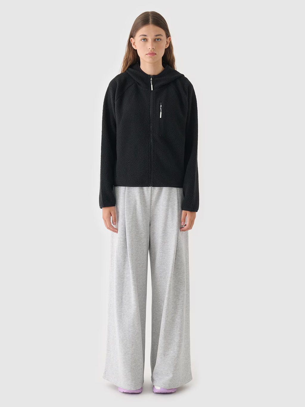 Polar sherpa z kapturem damski