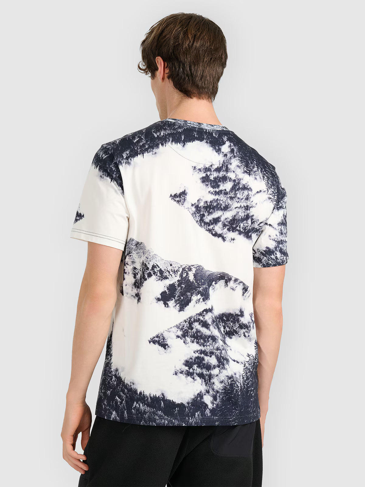T-shirt regular z nadrukiem męski