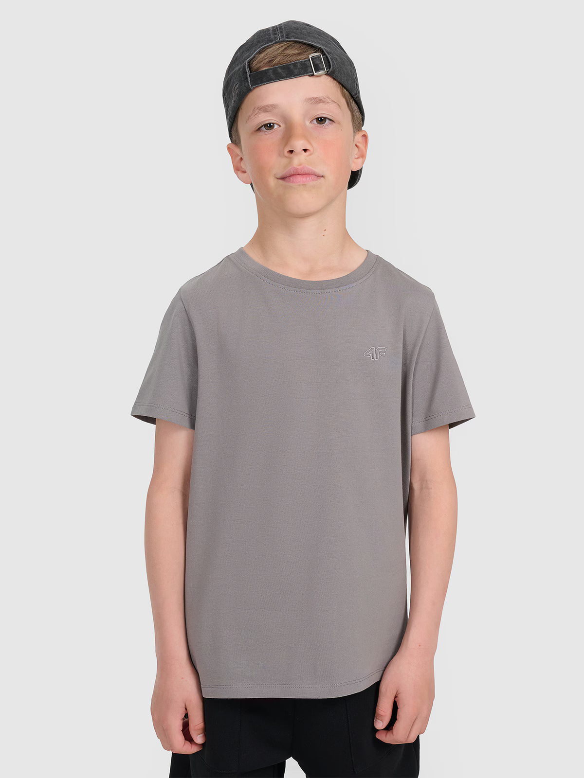 T-shirt regular gładki chłopięcy
