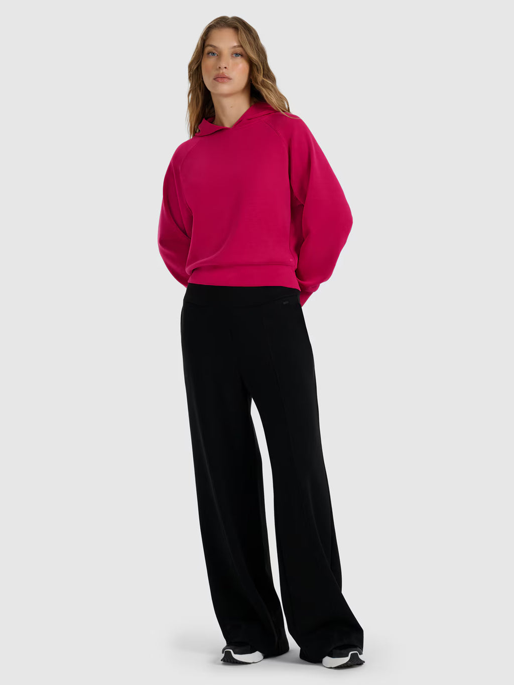 Bluza dresowa nierozpinana z modalem damska