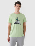 T-shirt regular z nadrukiem męski