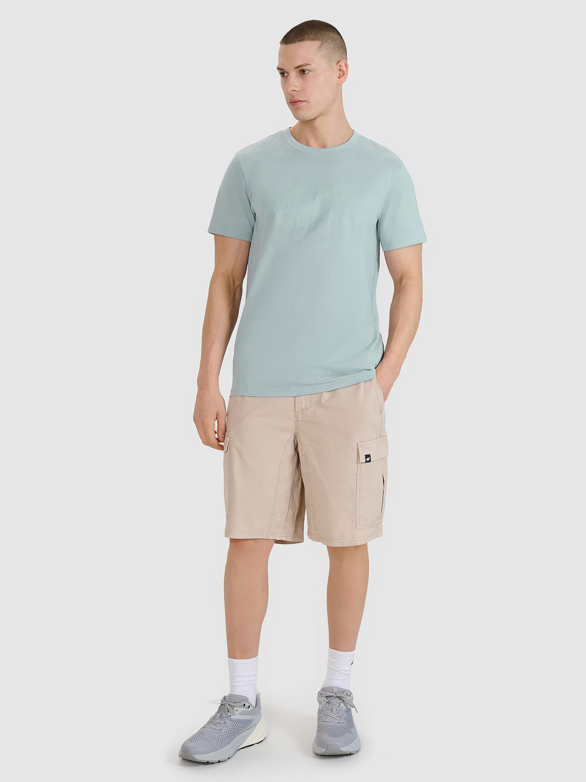 T-shirt regular z nadrukiem męski