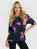 T-shirt oversize z nadrukiem damski