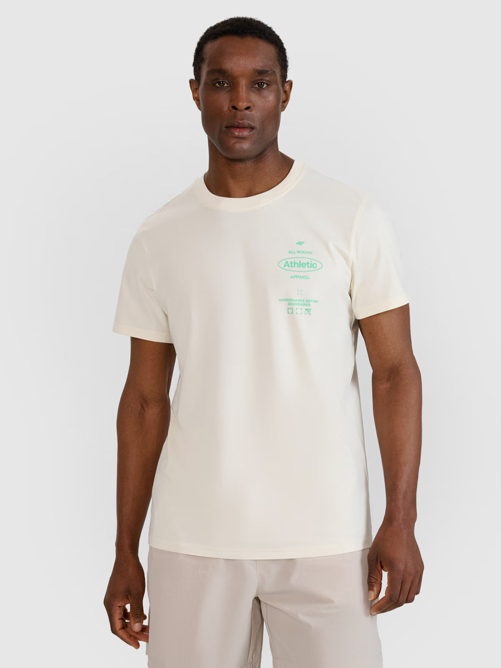 T-shirt regular z nadrukiem męski
