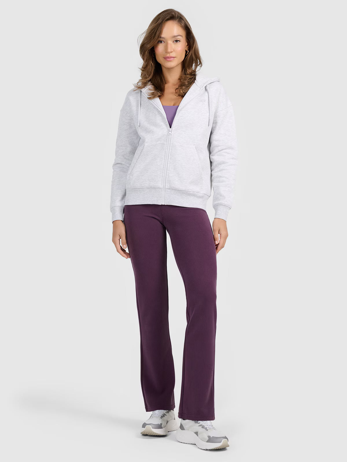 Bluza dresowa rozpinana z kapturem damska