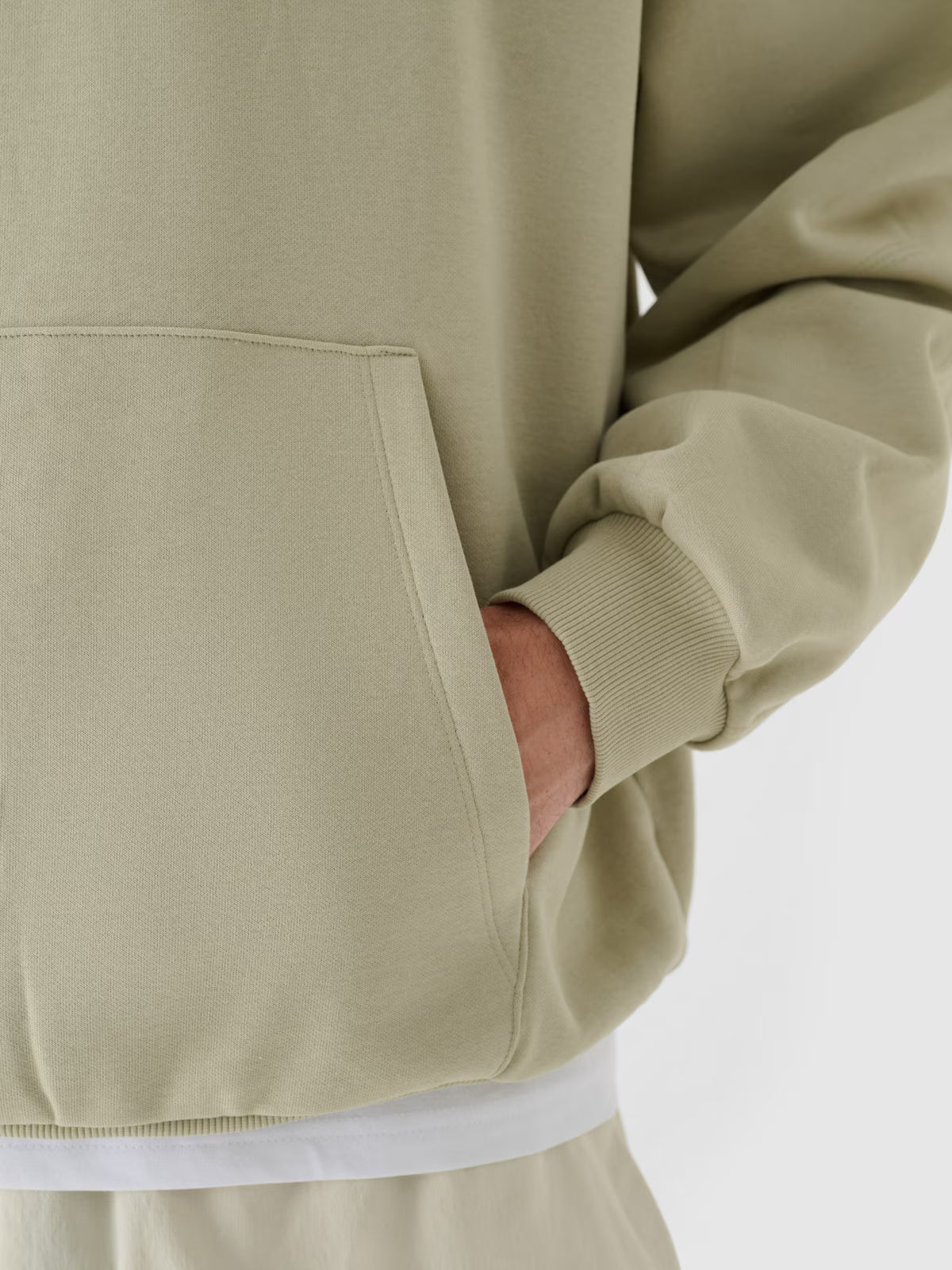 Bluza dresowa nierozpinana z kapturem męska