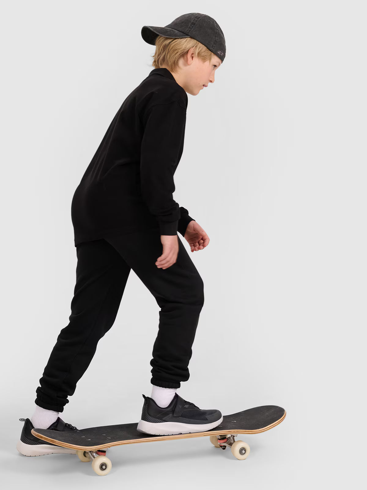 Longsleeve polo regular chłopięcy