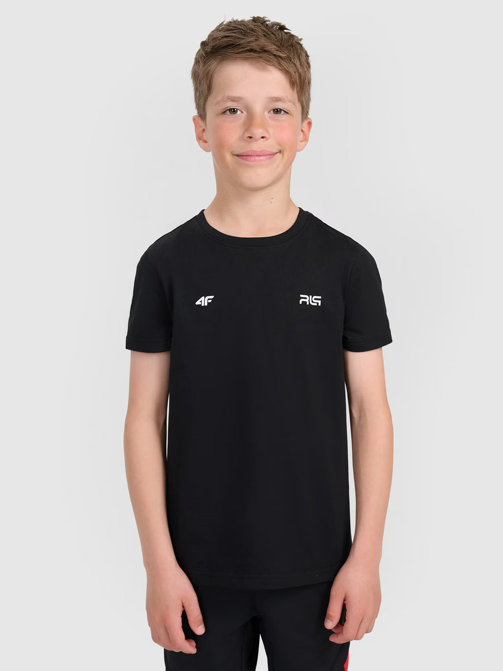 T-shirt regular z nadrukiem dziecięcy 4F JUNIOR x Robert Lewandowski