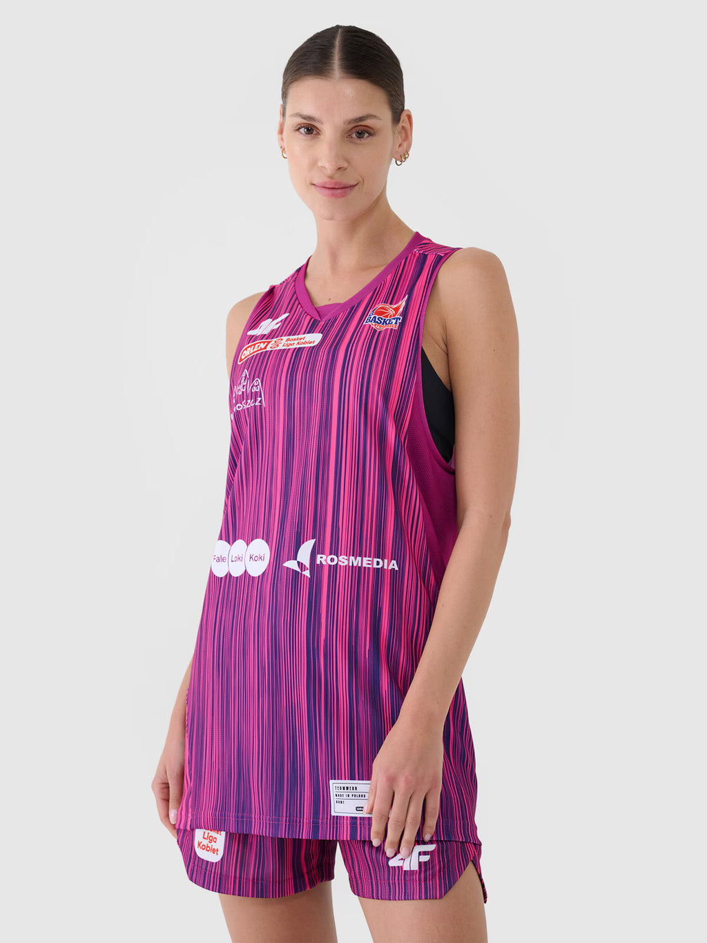 Koszulka meczowa replika wyjazdowa z sezonu 2024/25 damska 4F x KS Basket 25 Bydgoszcz