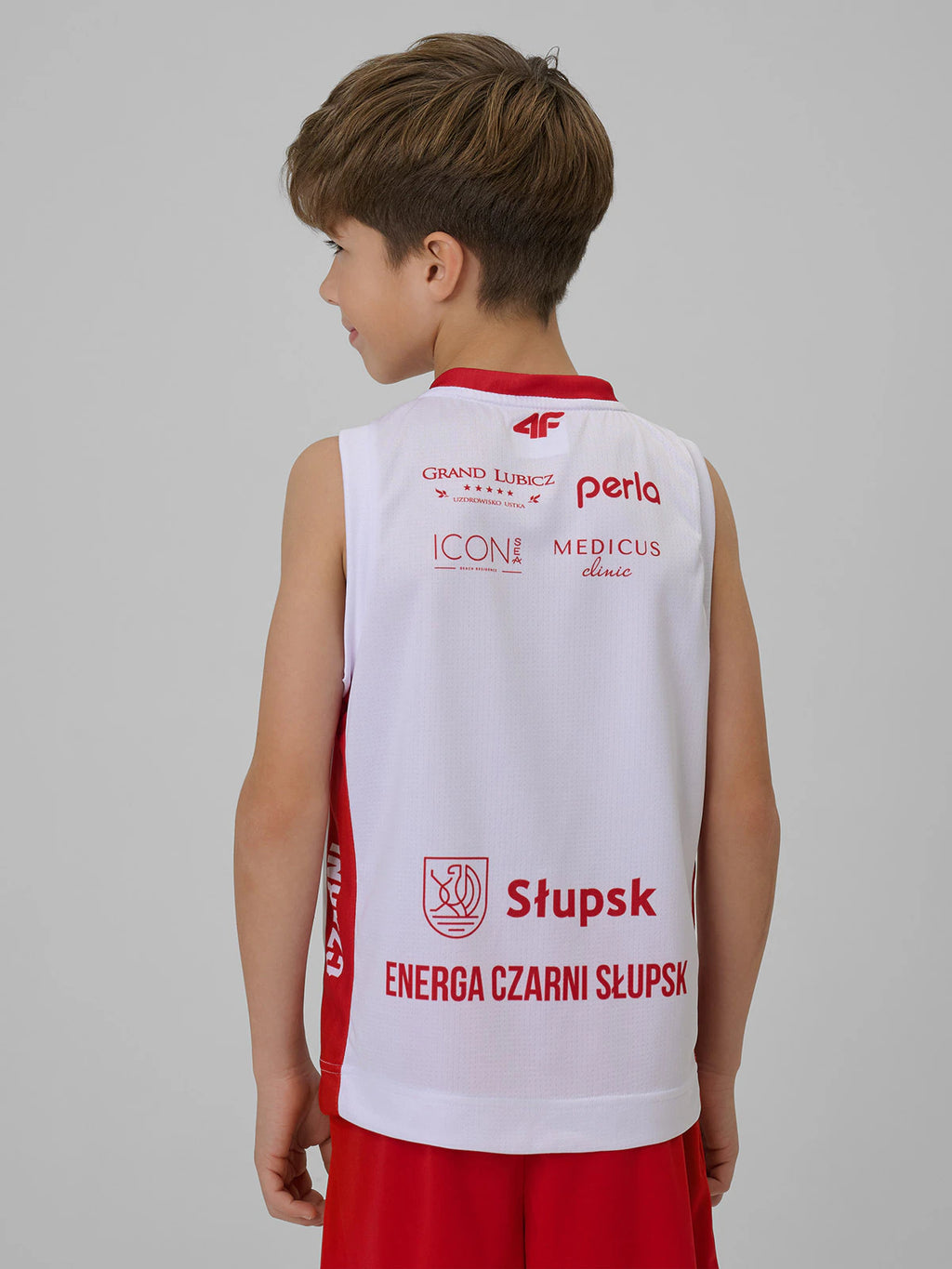 Koszulka meczowa replika domowa z sezonu 2025/26 dziecięca 4F x Czarni Słupsk