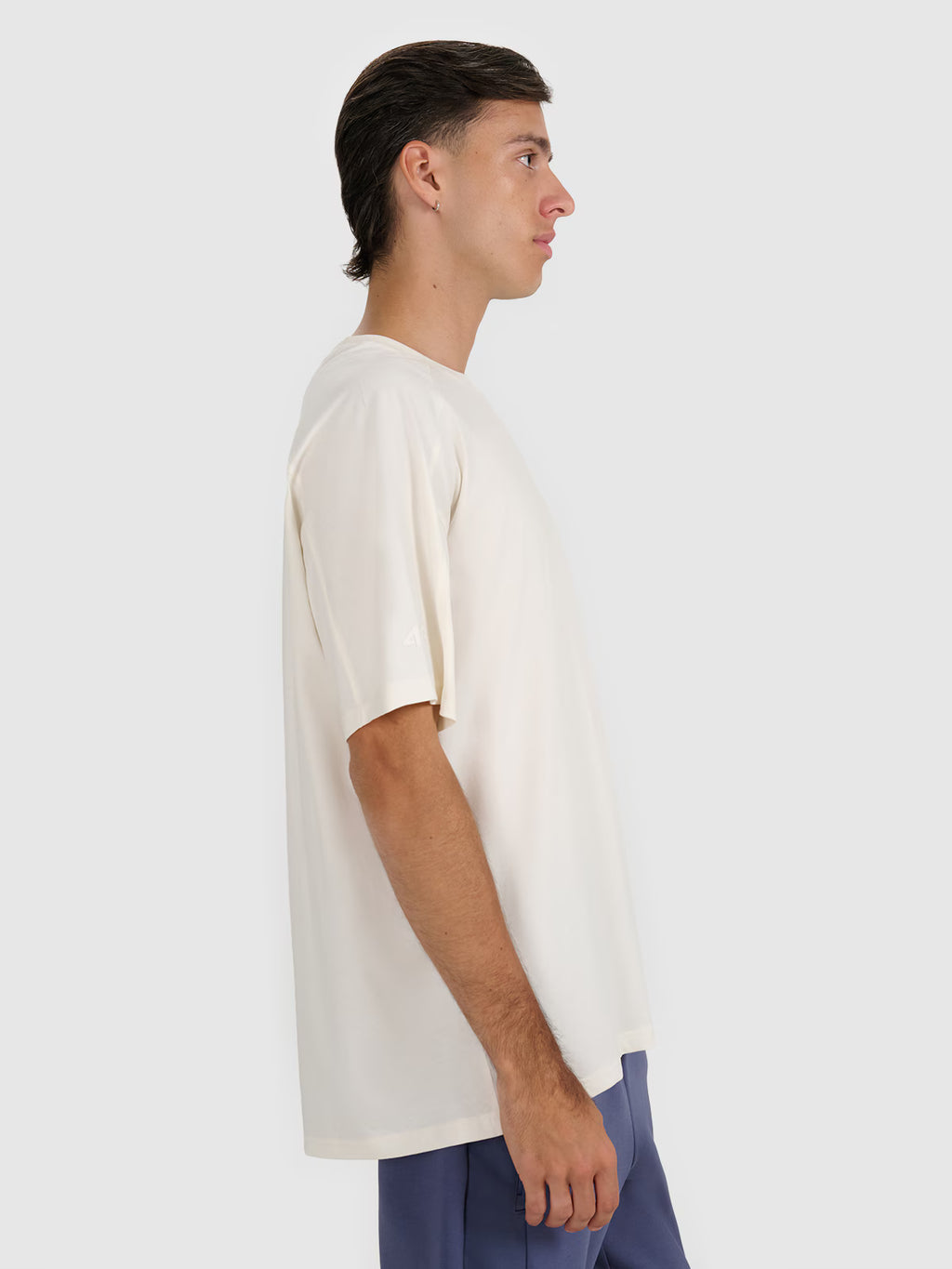 T-shirt oversize z nadrukiem męski
