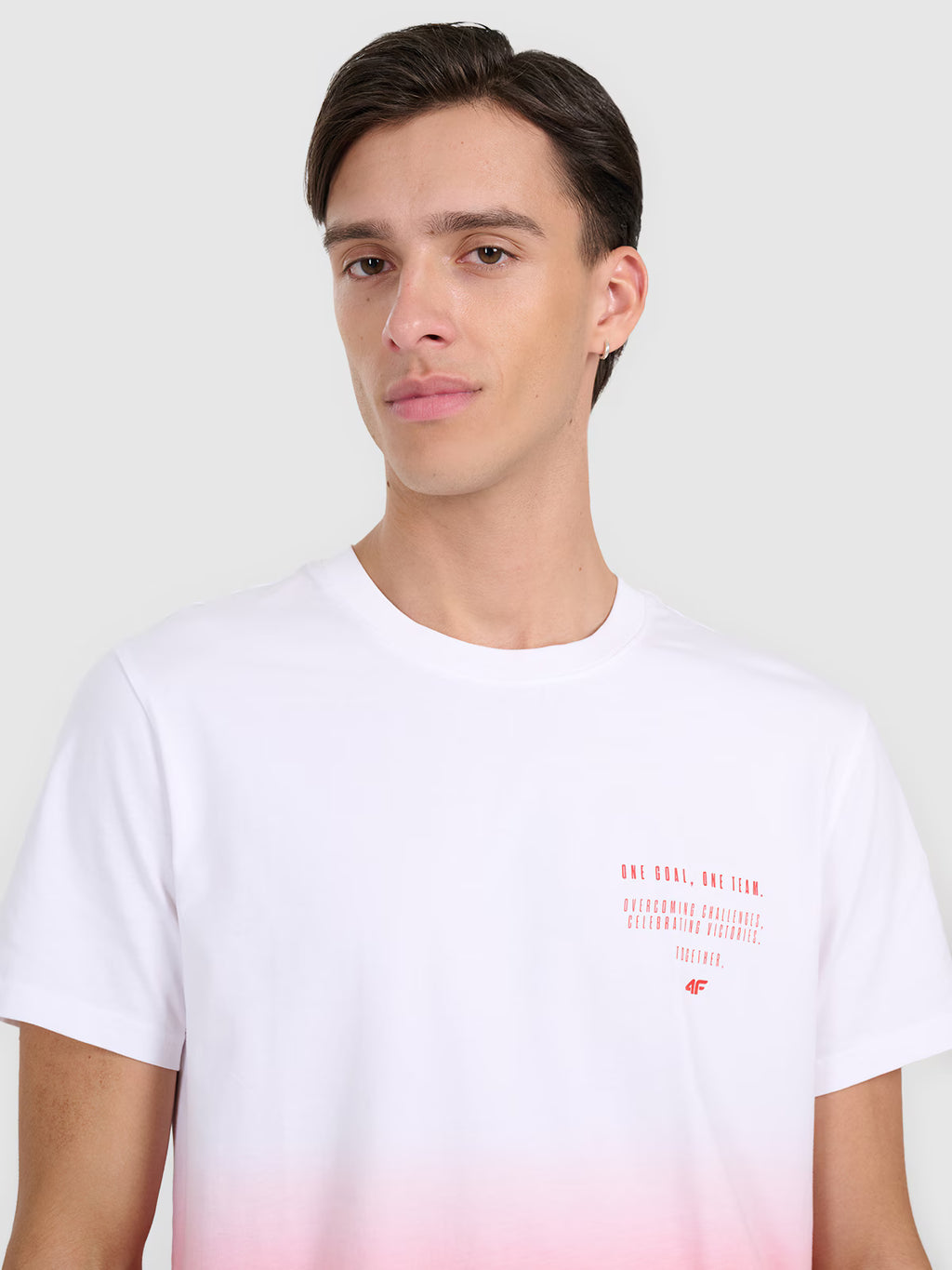 T-shirt regular z nadrukiem męski