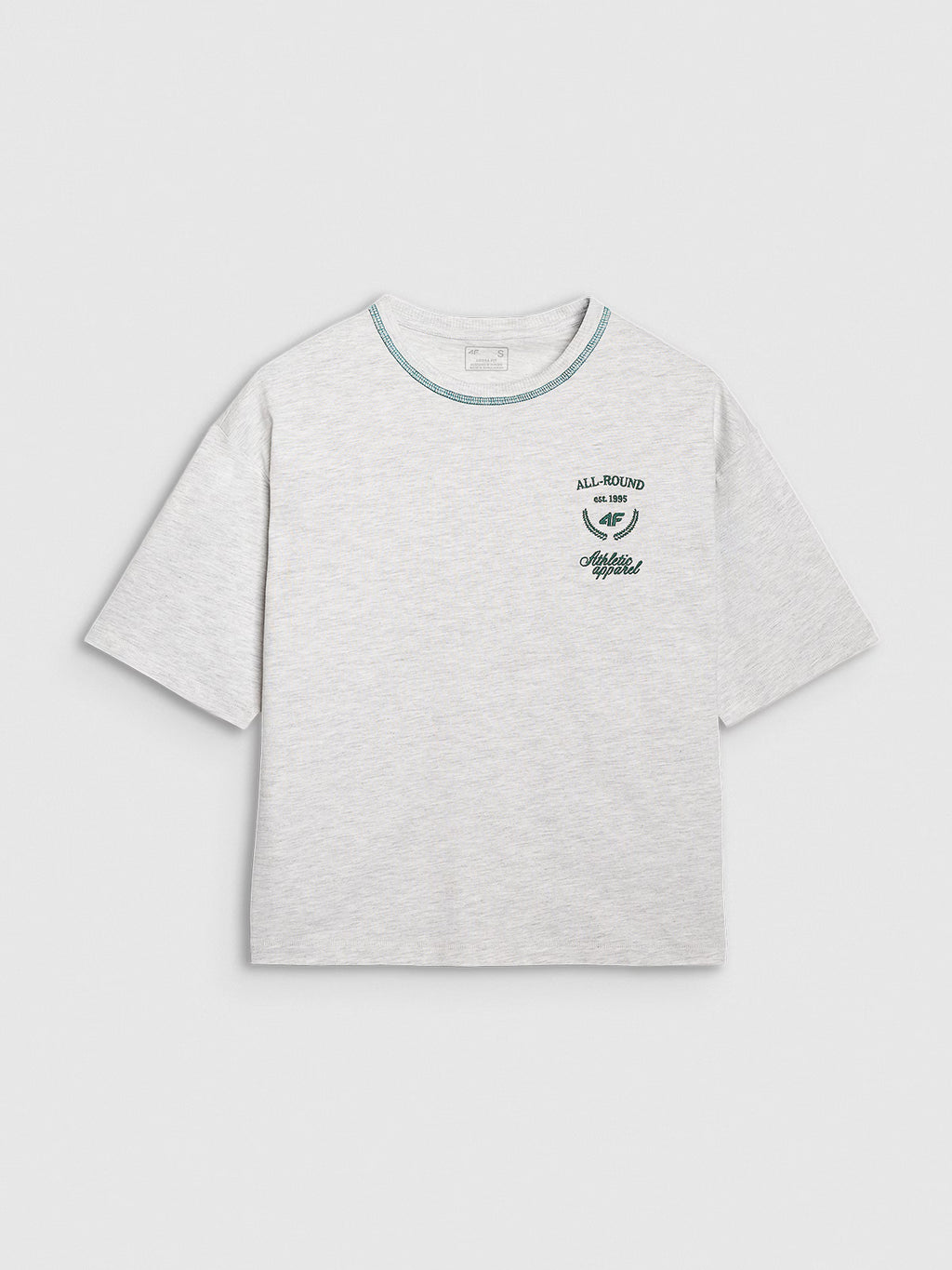 T-shirt oversize z nadrukiem damski