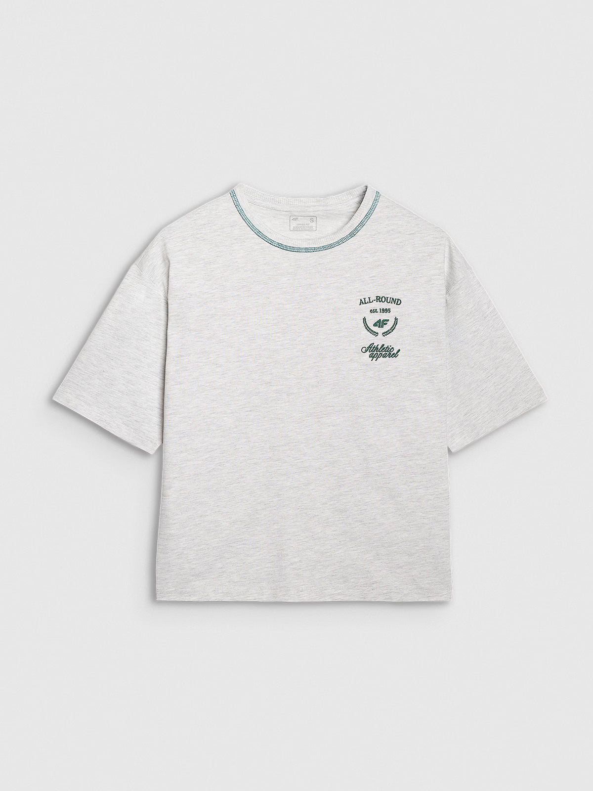 T-shirt oversize z nadrukiem damski