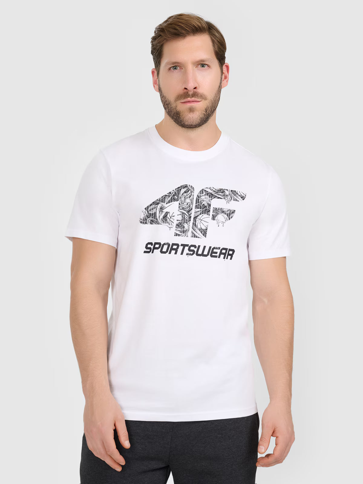 T-shirt regular z nadrukiem męski