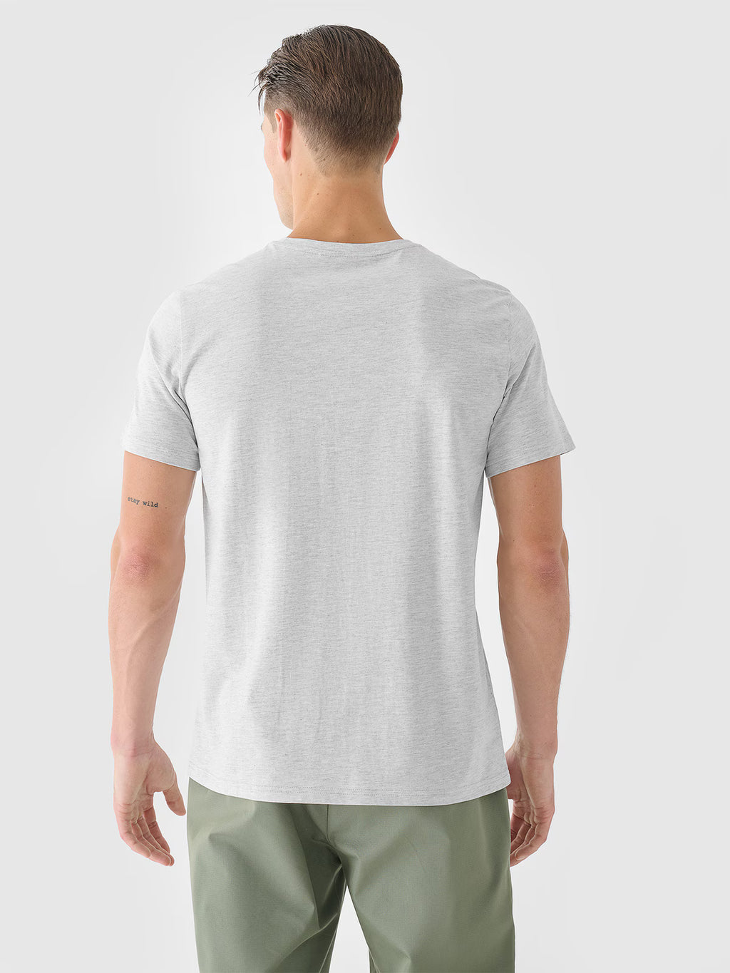T-shirt regular z nadrukiem męski