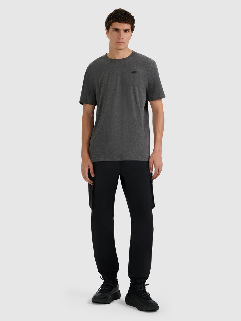 T-shirt regular gładki męski
