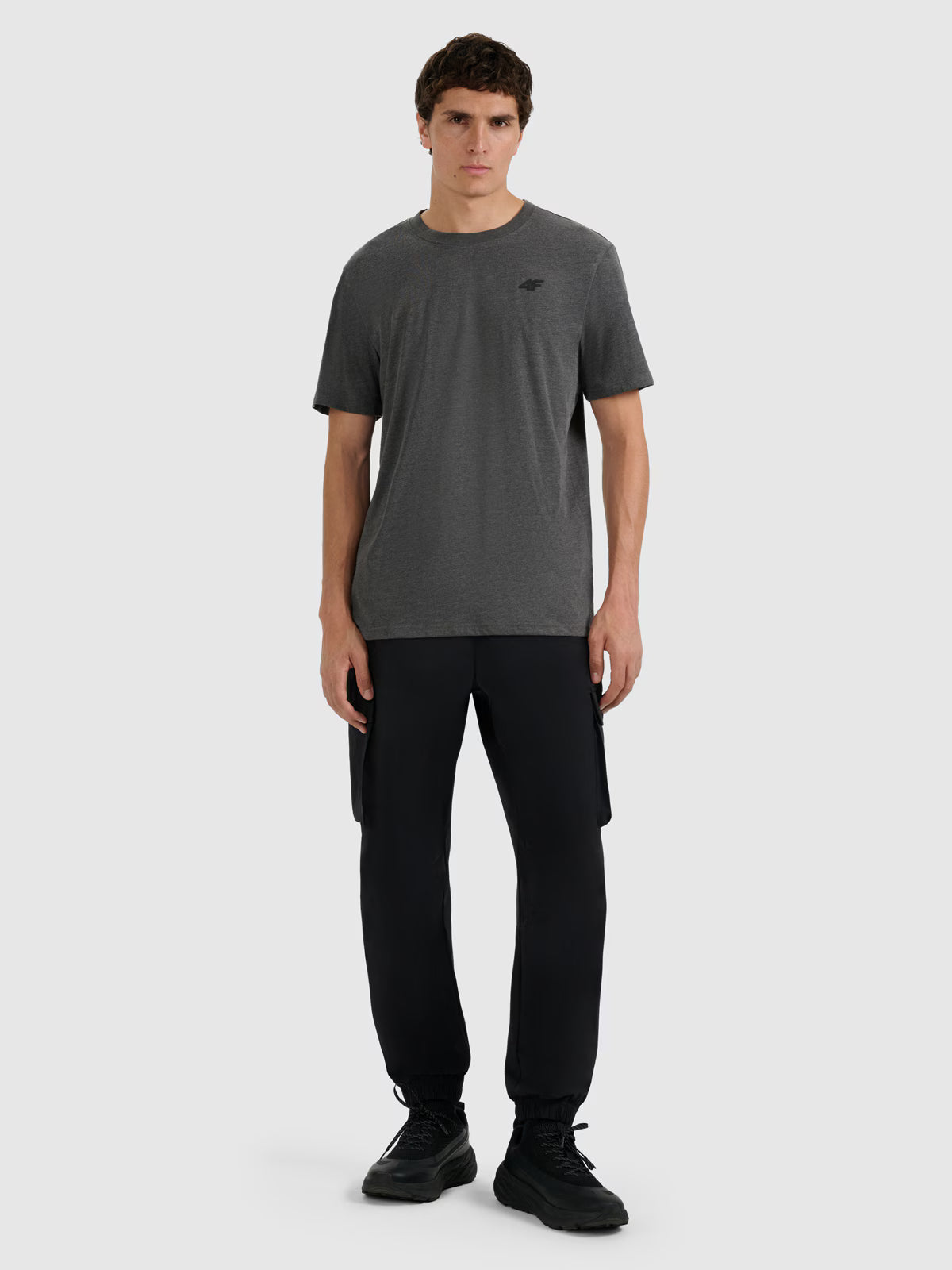 T-shirt regular gładki męski