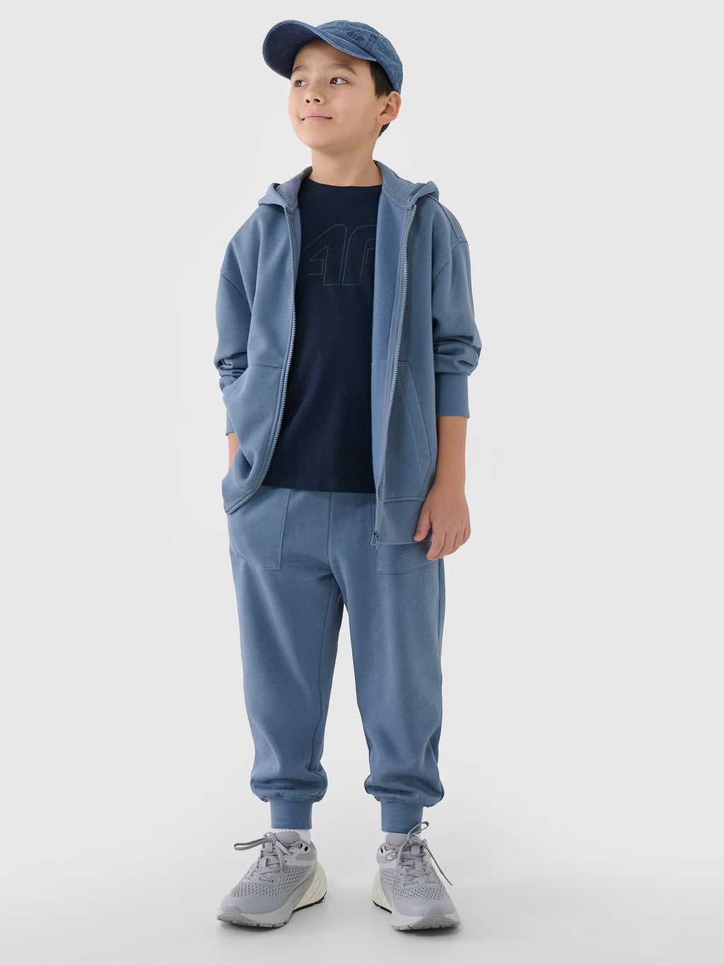 Bluza dresowa rozpinana z kapturem chłopięca