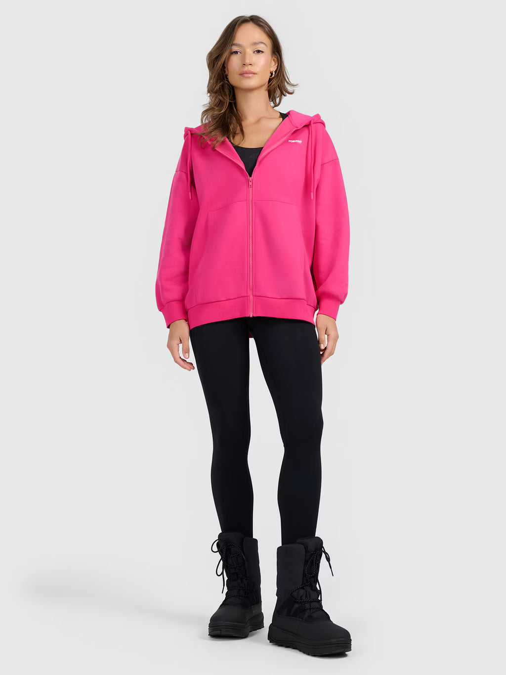 Bluza dresowa rozpinana z kapturem damska