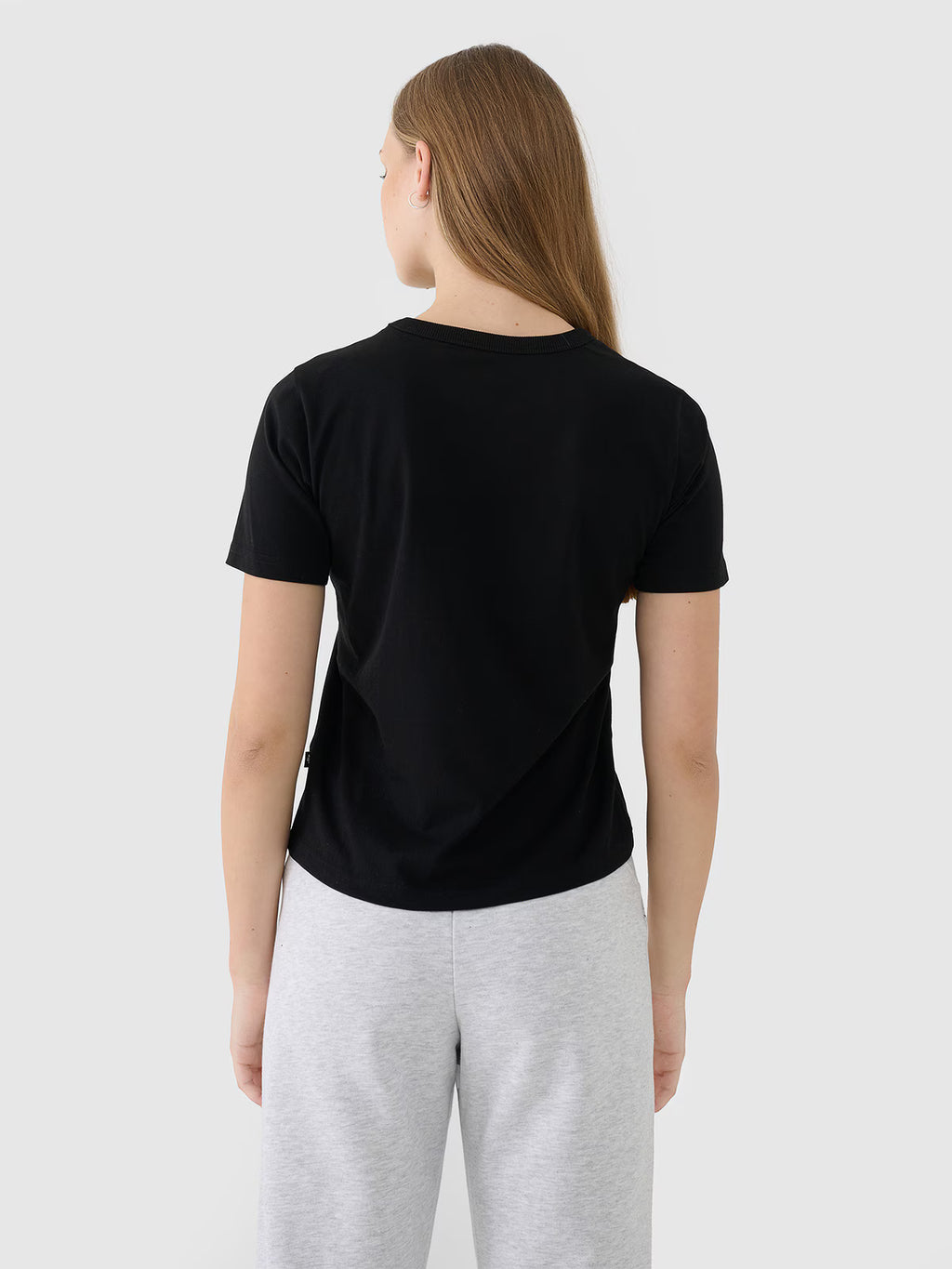 T-shirt regular gładki damski