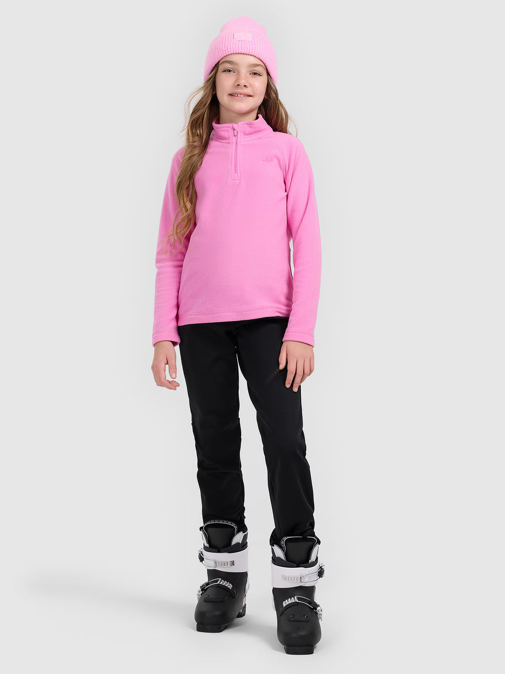 Spodnie narciarskie softshell membrana 5000 dziewczęce