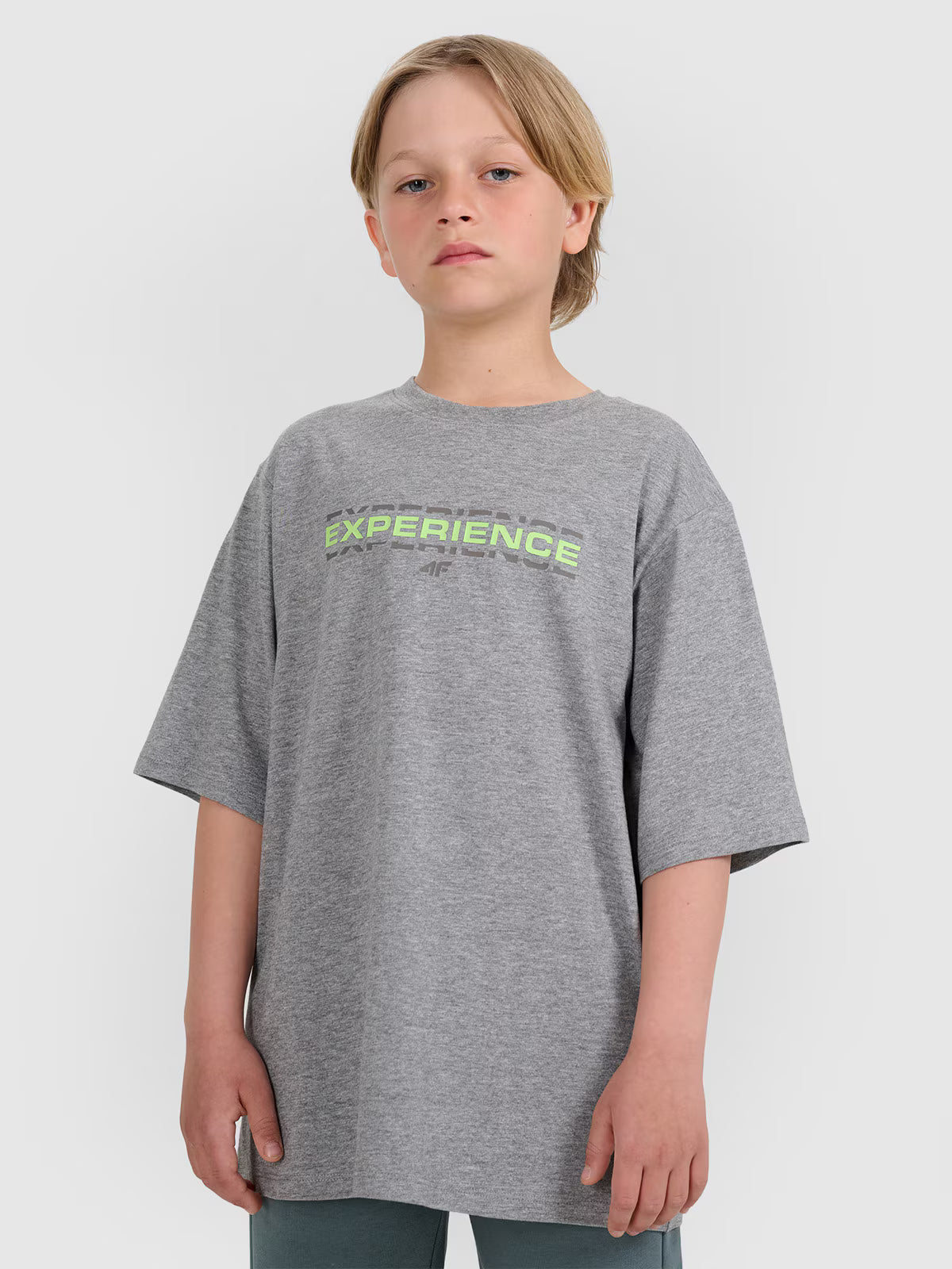 T-shirt oversize z nadrukiem chłopięcy
