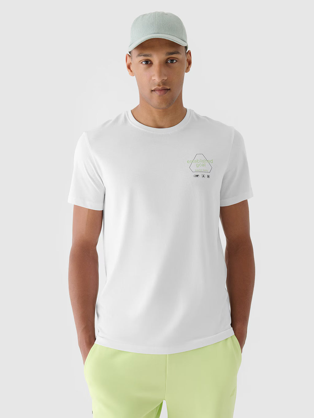 T-shirt regular z nadrukiem męski