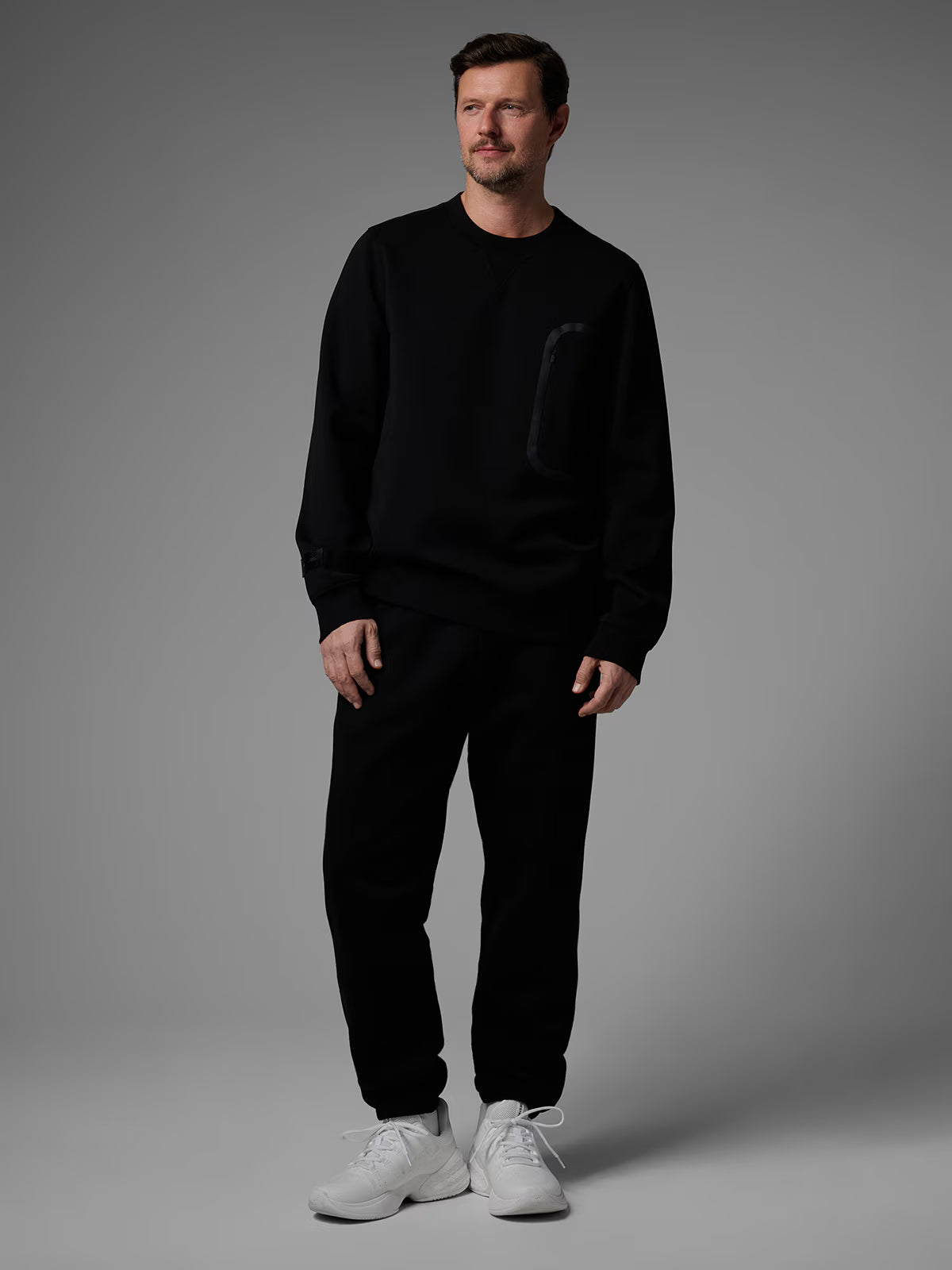 Bluza dresowa regular bez kaptura męska 4F x Robert Lewandowski
