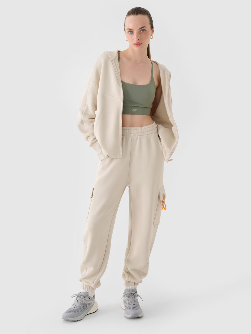 Spodnie dresowe joggery damskie