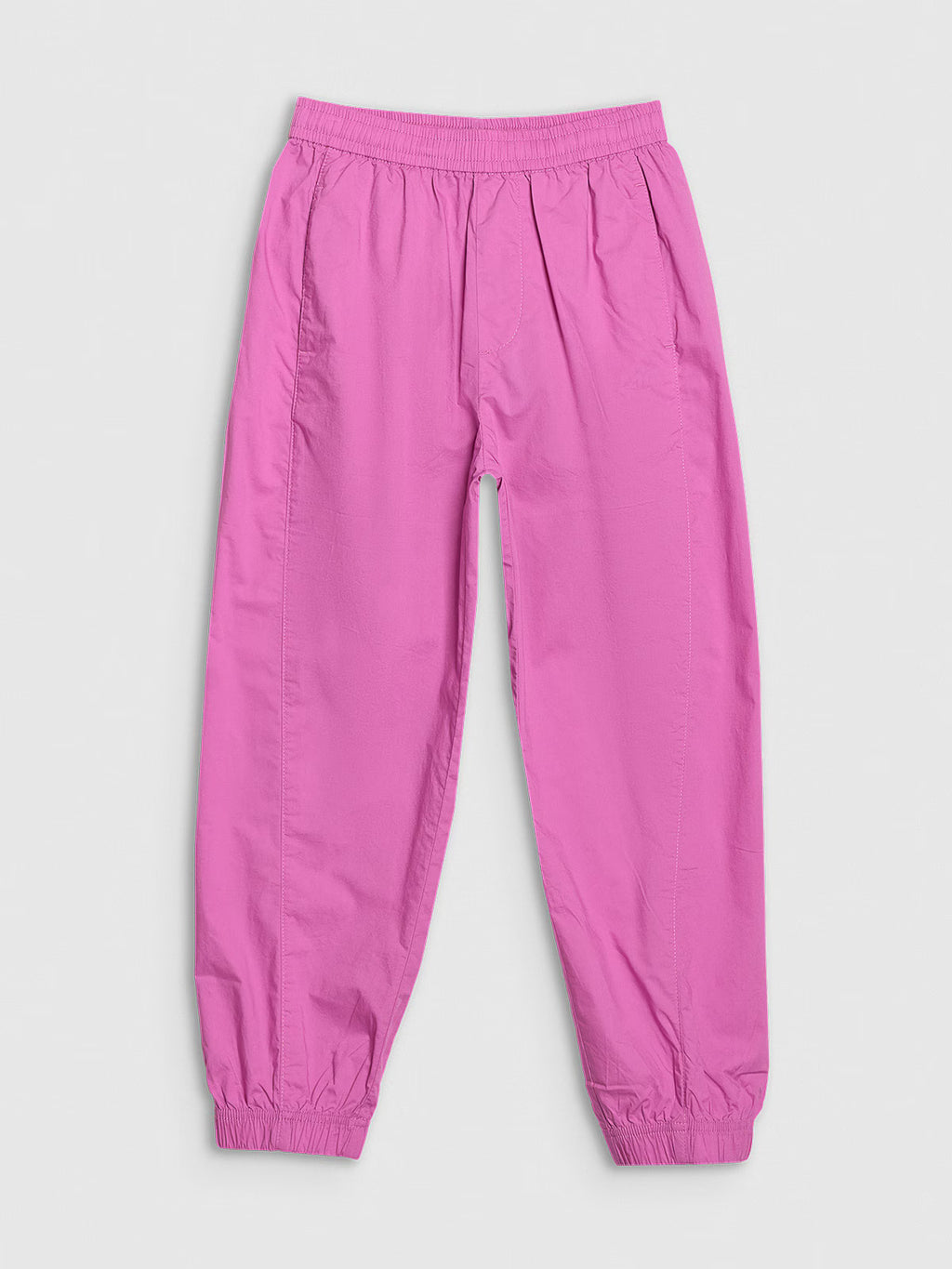 Spodnie casual joggery z szerokimi nogawkami dziewczęce