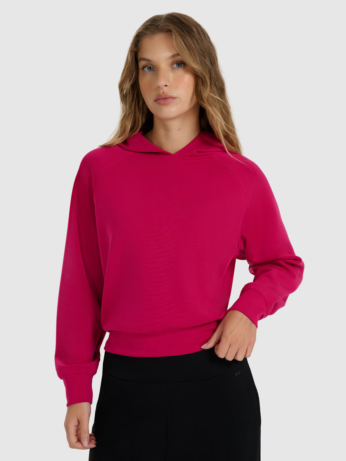 Bluza dresowa nierozpinana z modalem damska