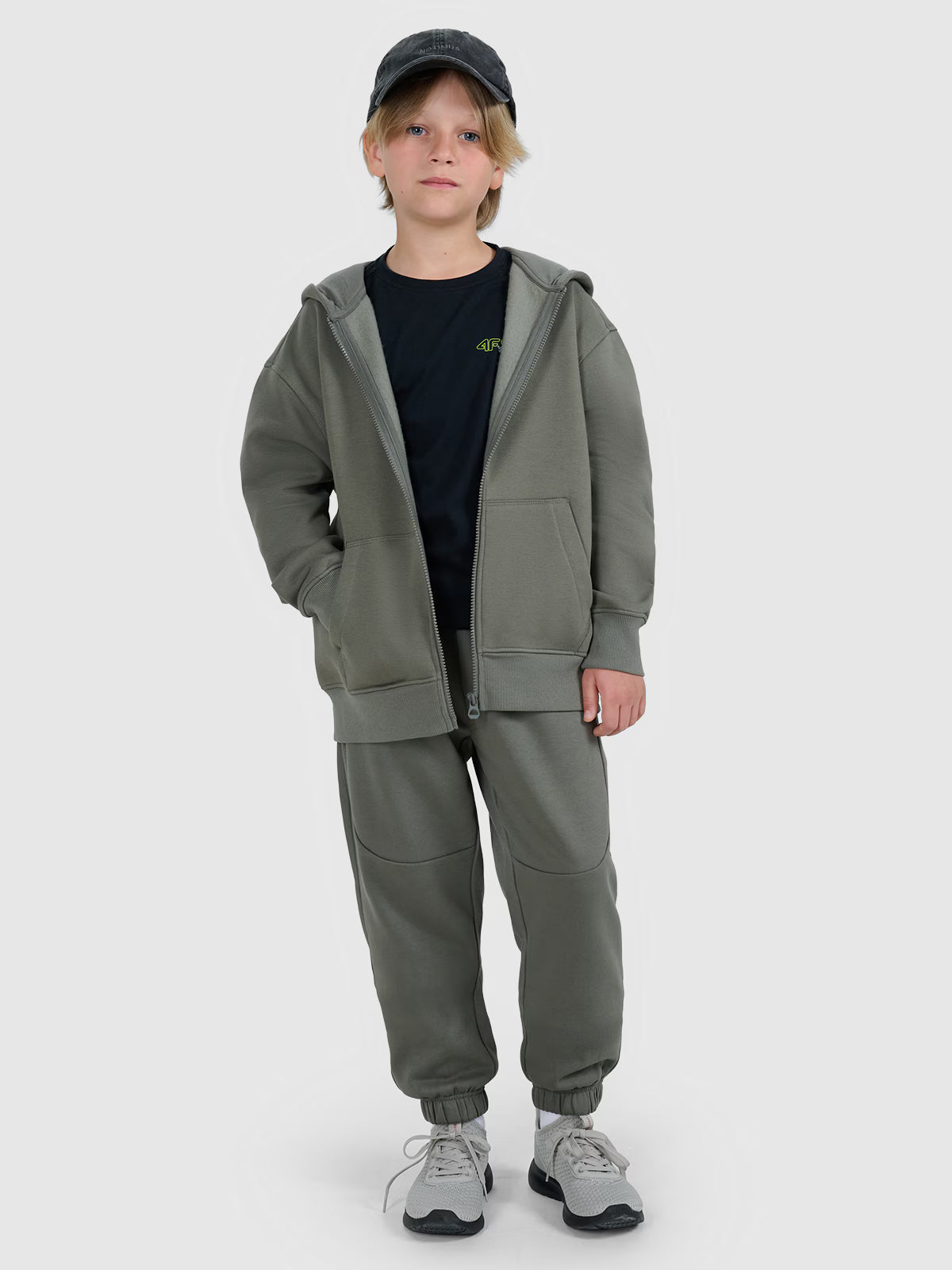 Bluza dresowa rozpinana z kapturem chłopięca