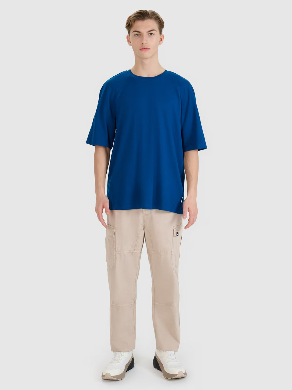T-shirt oversize z modalem męski