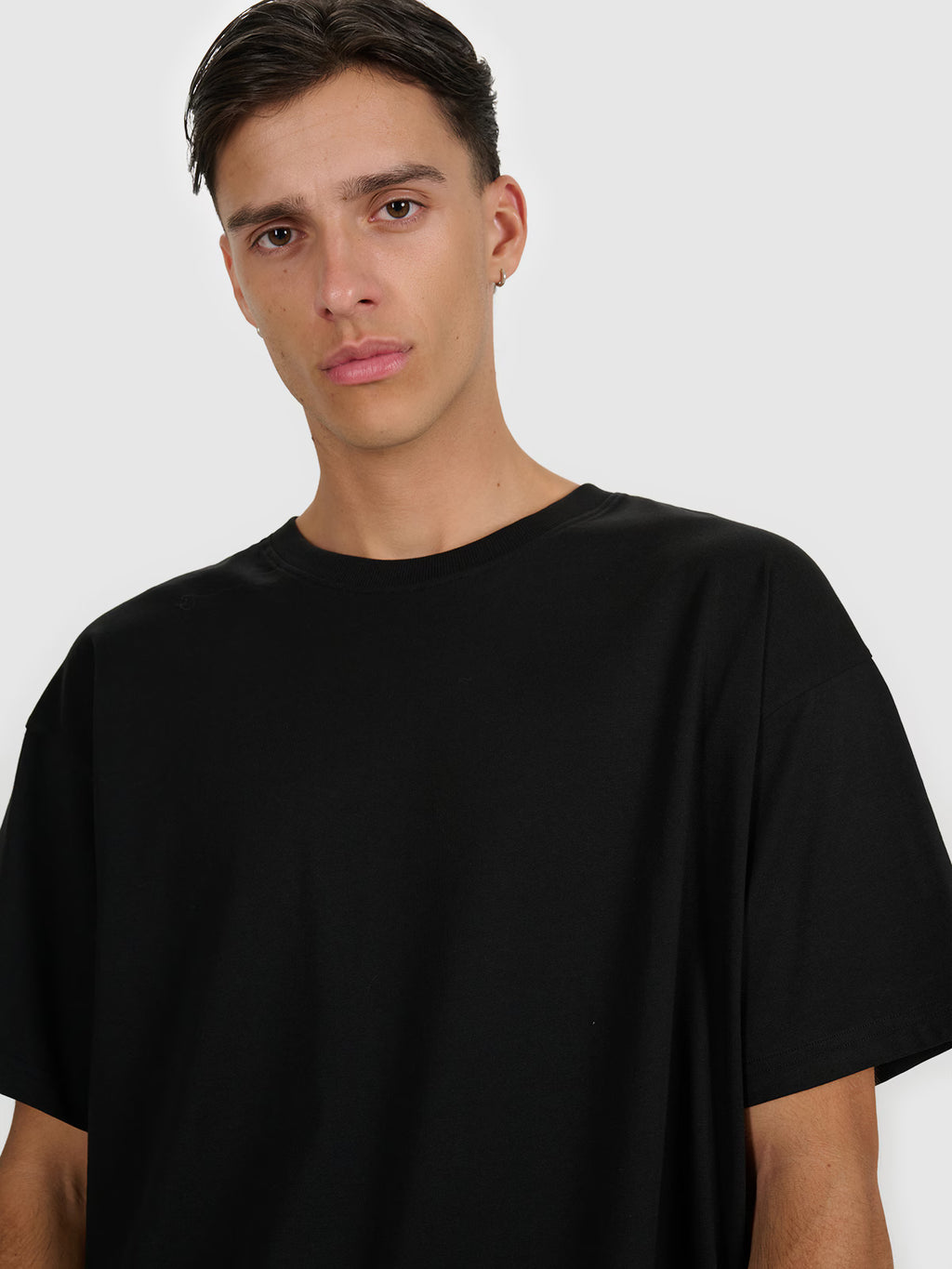 T-shirt oversize z nadrukiem męski