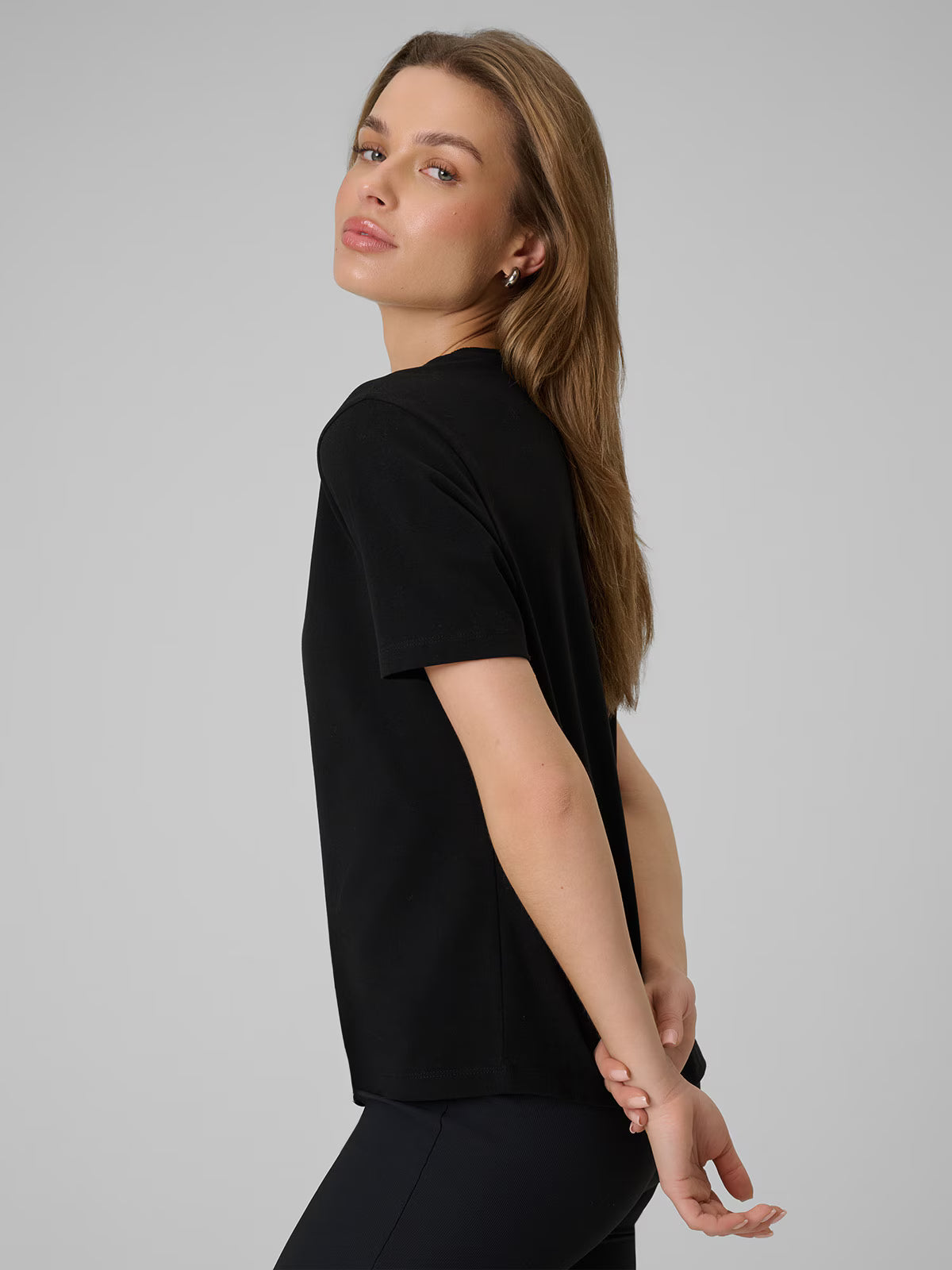 T-shirt regular z nadrukiem damski