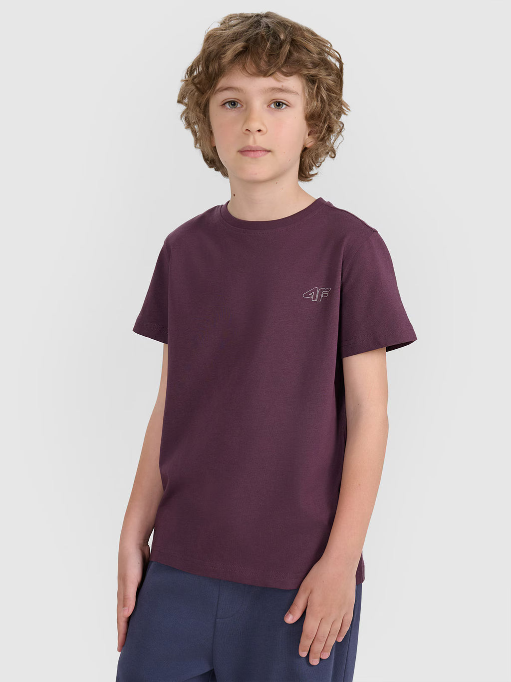 T-shirt regular gładki (2-pack) dziecięcy