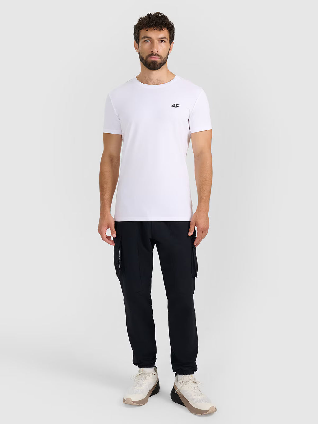 T-shirt slim gładki męski