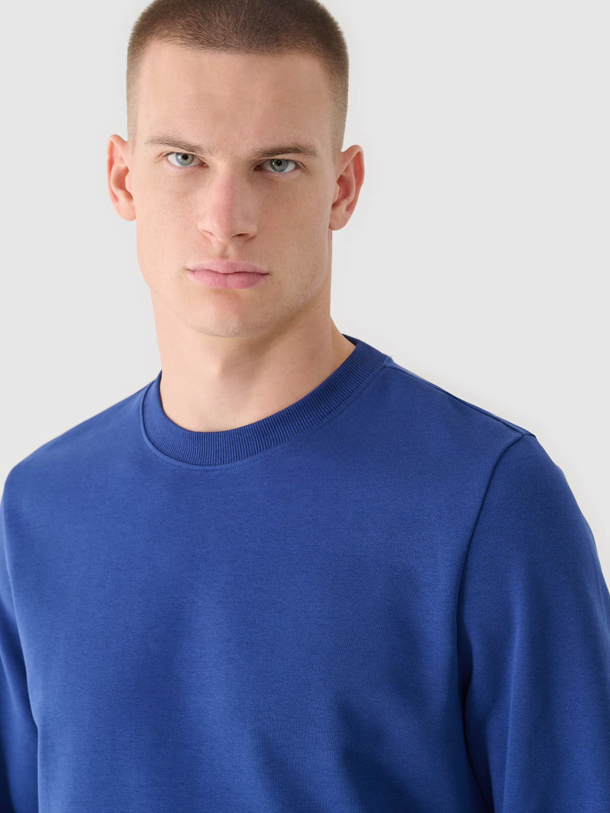 Bluza dresowa nierozpinana bez kaptura męska