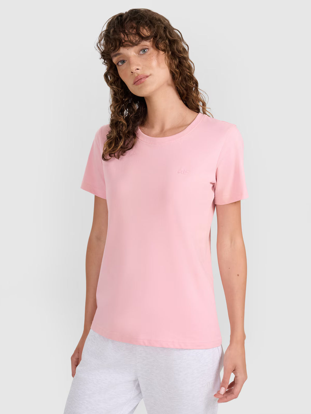 T-shirt regular gładki damski