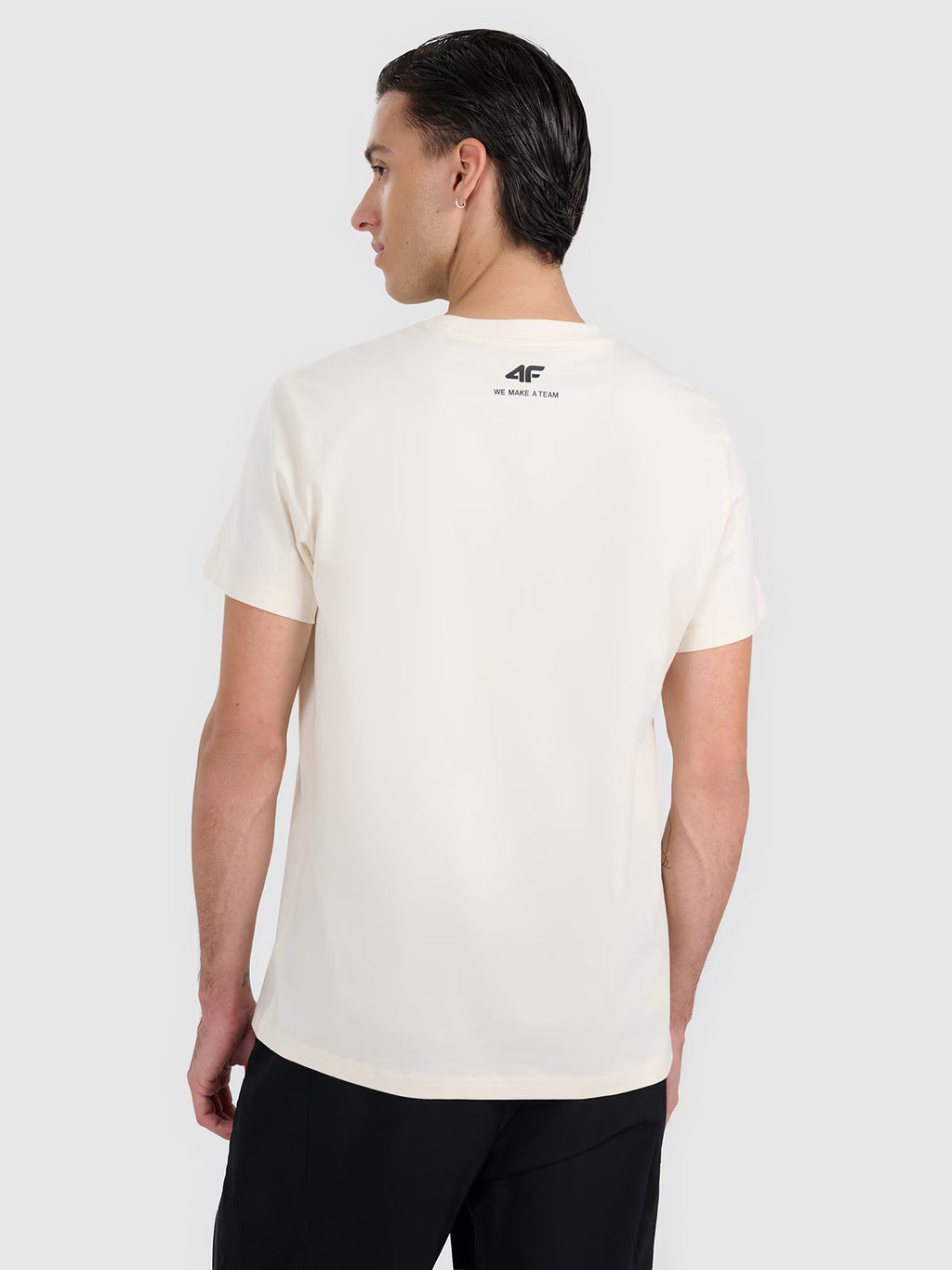T-shirt regular z nadrukiem męski