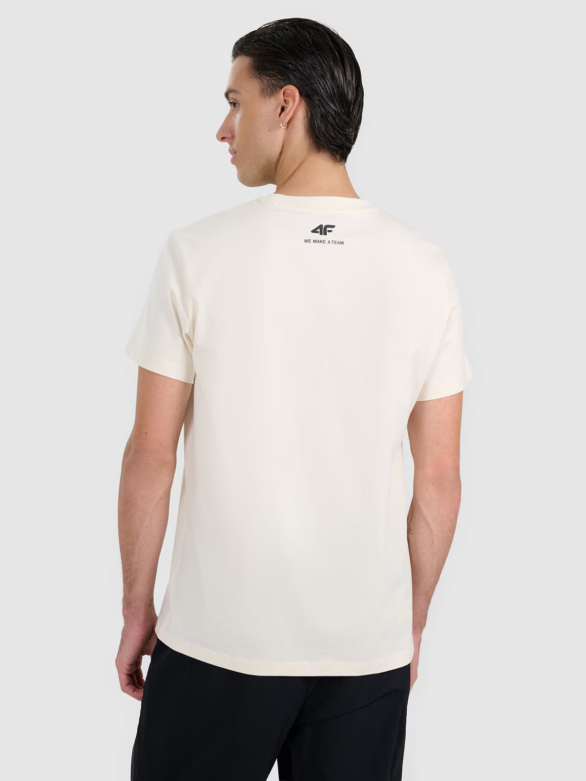 T-shirt regular z nadrukiem męski