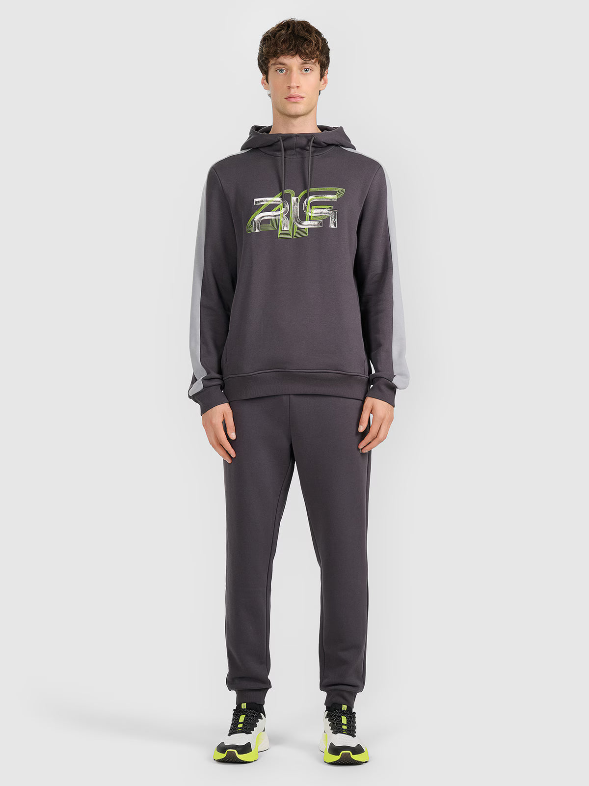 Bluza dresowa nierozpinana z kapturem męska 4F x Robert Lewandowski