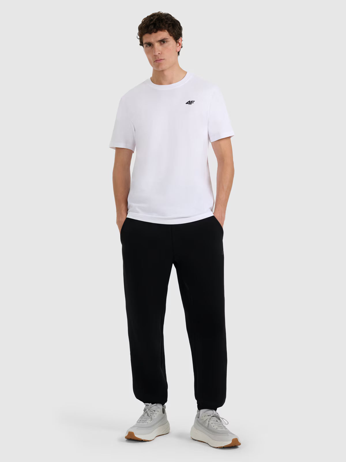 T-shirt regular gładki męski