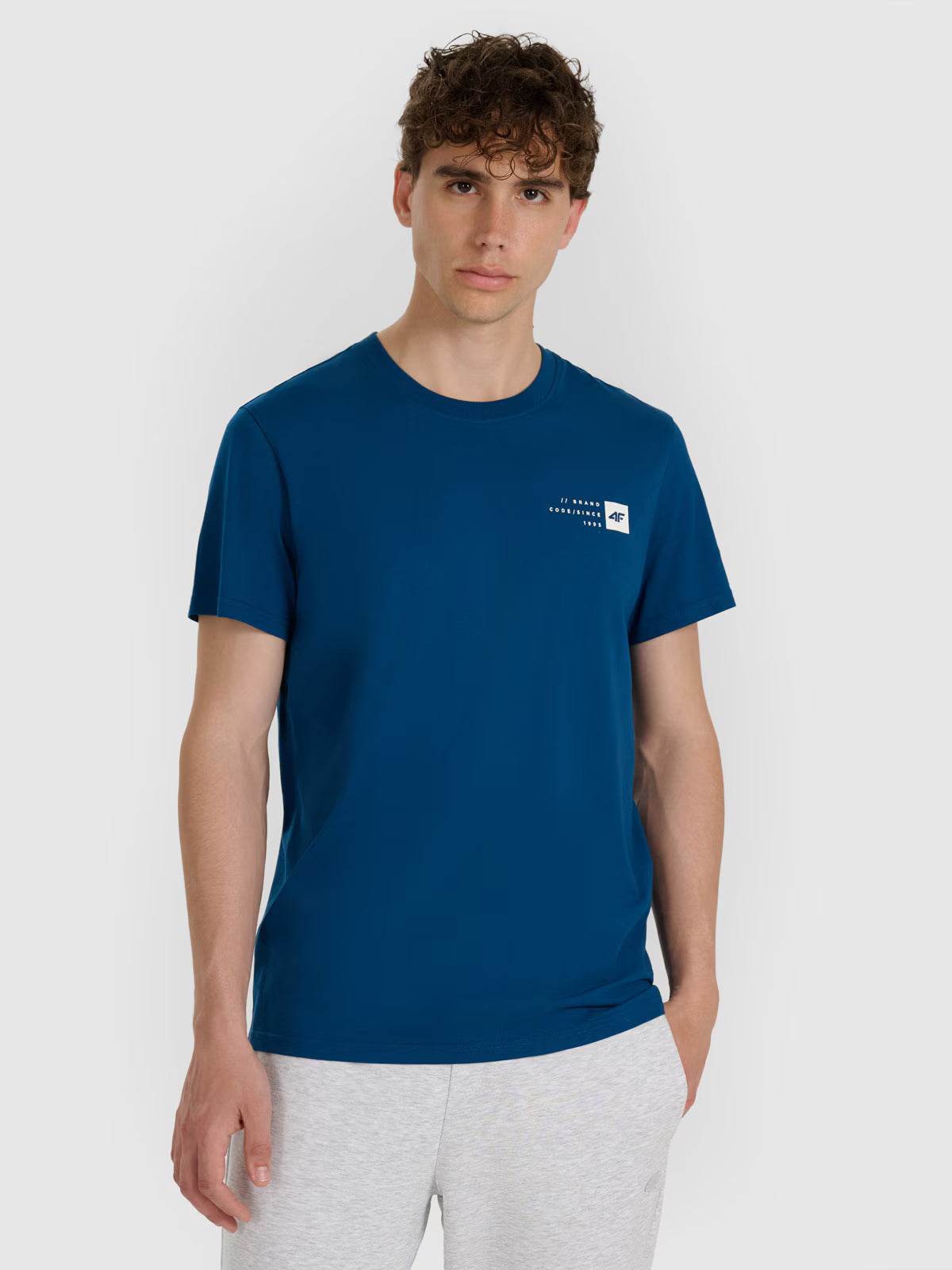 T-shirt regular z nadrukiem męski